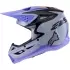 Casque Cross Enfant Alpinestars Jettson SM3 Gris Violet Noir