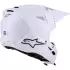 Casque Cross Alpinestars S-M3 Solid Blanc