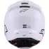 Casque Cross Alpinestars S-M3 Solid Blanc