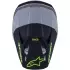 Casque Cross Alpinestars S-M3 Radium Gris Noir Jaune Fluo Mat