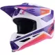 Casque Cross Alpinestars SM3 Heat Blanc Violet Rose