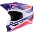 Casque Cross Alpinestars S-M3 Heat Blanc Violet Rose
