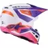 Casque Cross Alpinestars S-M3 Heat Blanc Violet Rose