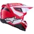 Casque Cross Alpinestars S-M3 Heat Rouge Blanc Noir