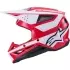 Casque Cross Alpinestars S-M3 Heat Rouge Blanc Noir