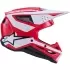 Casque Cross Alpinestars S-M3 Heat Rouge Blanc Noir