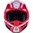Casque Cross Alpinestars S-M3 Heat Rouge Blanc Noir
