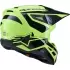 Casque Cross Alpinestars S-M3 Heat Jaune Fluo Noir