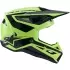 Casque Cross Alpinestars S-M3 Heat Jaune Fluo Noir