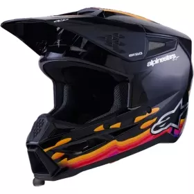 Casque Cross Alpinestars S-M3 Force Noir Brillant