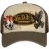 Casquette Helstons X Von Dutch Patches Marron Beige