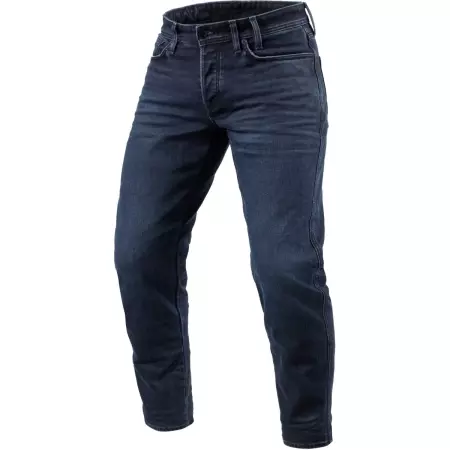 Jean Rev'It Ortes TF L30 Bleu Foncé Noir Usé