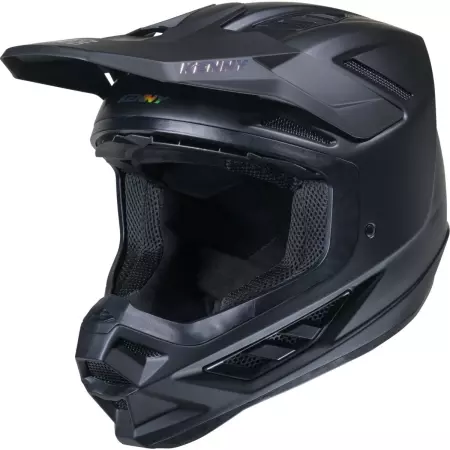Casque Cross Kenny Titanium Solid Noir Mat
