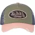 Casquette Helstons X Von Dutch Used Vert Rose