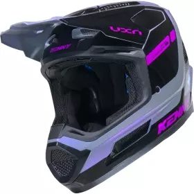 Casque Cross Kenny Performance Graphic Violet Rose Noir