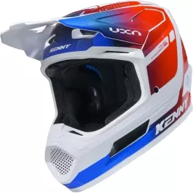 Casque Cross Kenny Performance Graphic Rouge Bleu Blanc