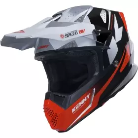 Casque Cross Kenny Track Graphic Speed Noir Rouge Blanc