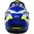 Casque Cross Kenny Track Graphic Speed Bleu Blanc Jaune