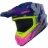 Casque Cross Kenny Track Graphic Speed Violet Rose Bleu
