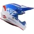 Casque Cross Kenny Track Graphic Focus Patriot Bleu Blanc Rouge