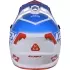 Casque Cross Kenny Track Graphic Focus Patriot Bleu Blanc Rouge