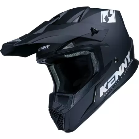 Casque Cross Kenny Track Solid Holographic Noir Mat