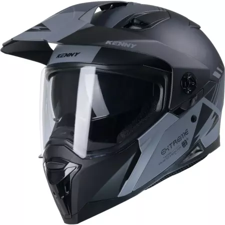 Casque Kenny Extreme Graphic Noir Gris Mat