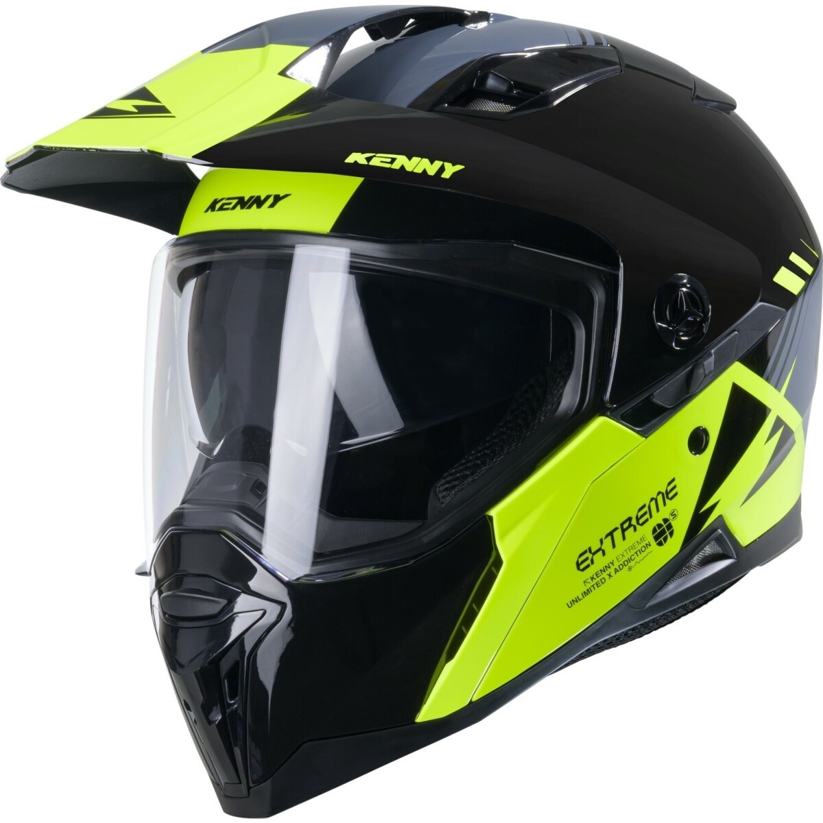 Casque Kenny Extreme Graphic Noir Jaune