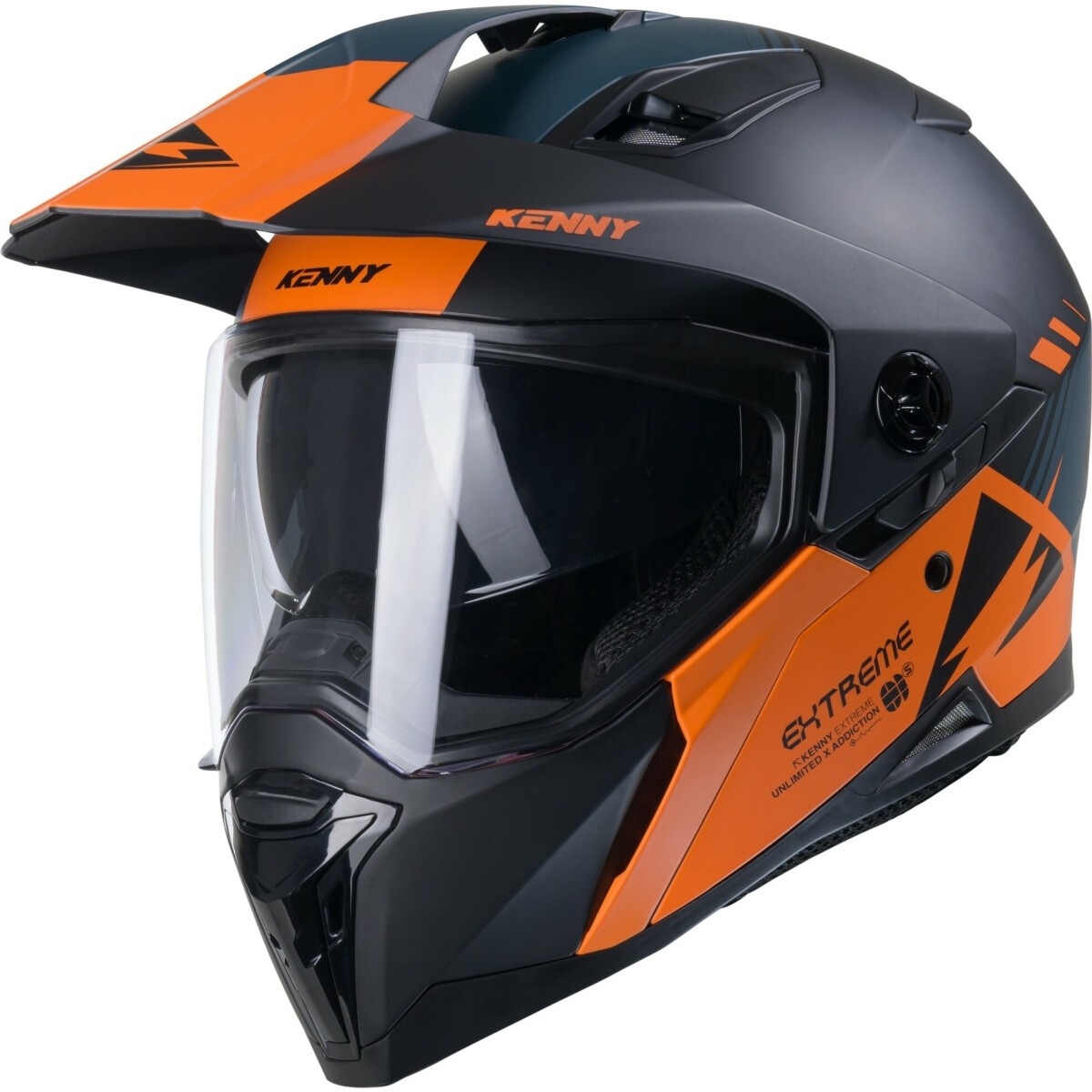 Casque Kenny Extreme Graphic Noir Orange Mat