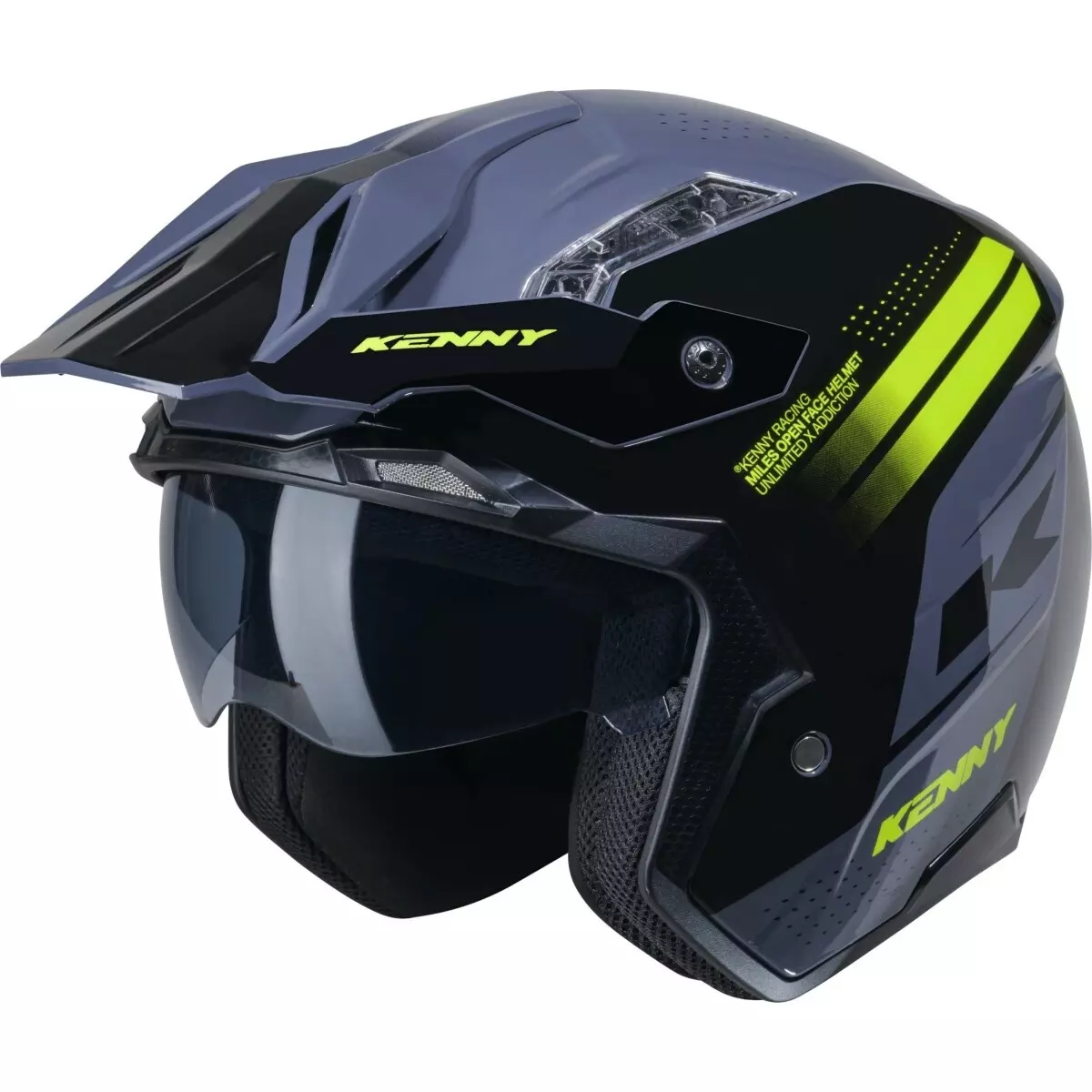 Casque Cross Kenny Miles Graphic Gris Noir