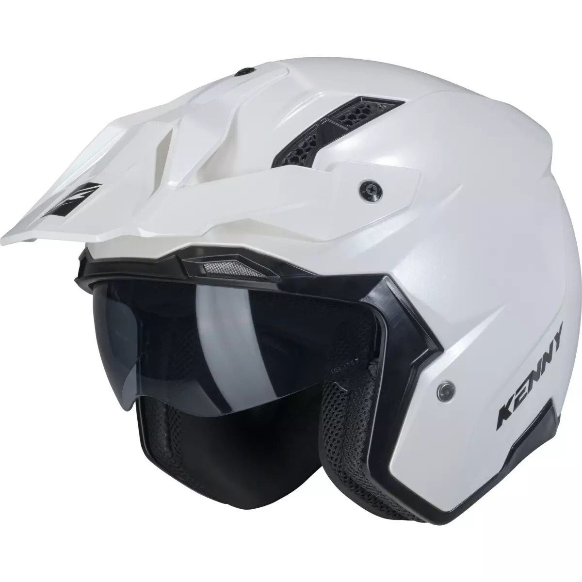 Casque Cross Kenny Miles Solid Blanc