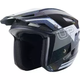 Casque Trial Kenny Trial Up Graphic Noir Gris Blanc