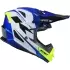 Casque Cross Kenny Enfant Track Graphic Speed Bleu Blanc Jaune