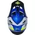 Casque Cross Kenny Enfant Track Graphic Speed Bleu Blanc Jaune