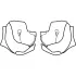 Mousses De Joues HJC I91 A/S 40mm