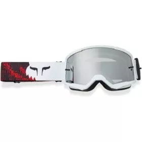Masque Cross Fox Main Kairos Spark Blanc Rouge Fluo
