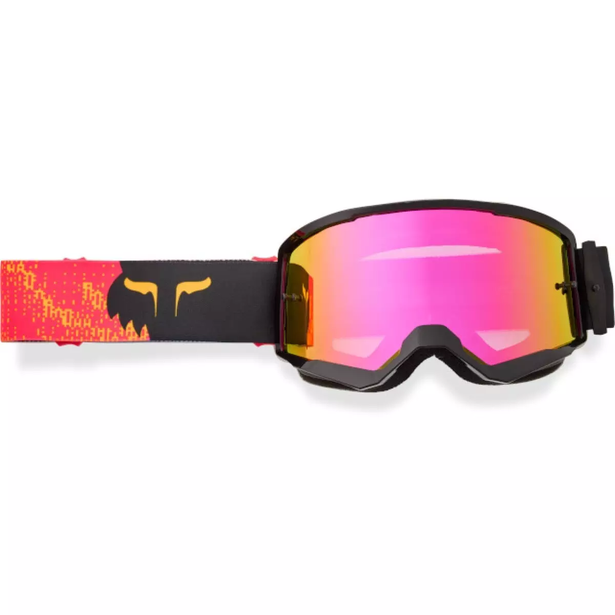Masque Cross Fox Main Kairos Spark Noir Orange
