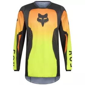 Maillot Cross Fox 180 Shield Jaune Fluo