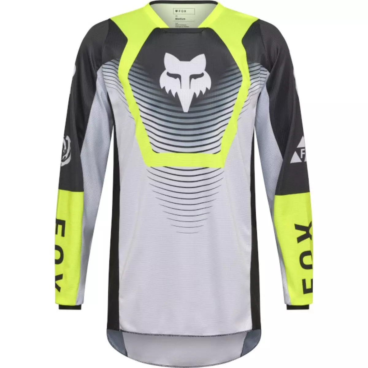 Maillot Cross Fox 180 Collect Gris Jaune