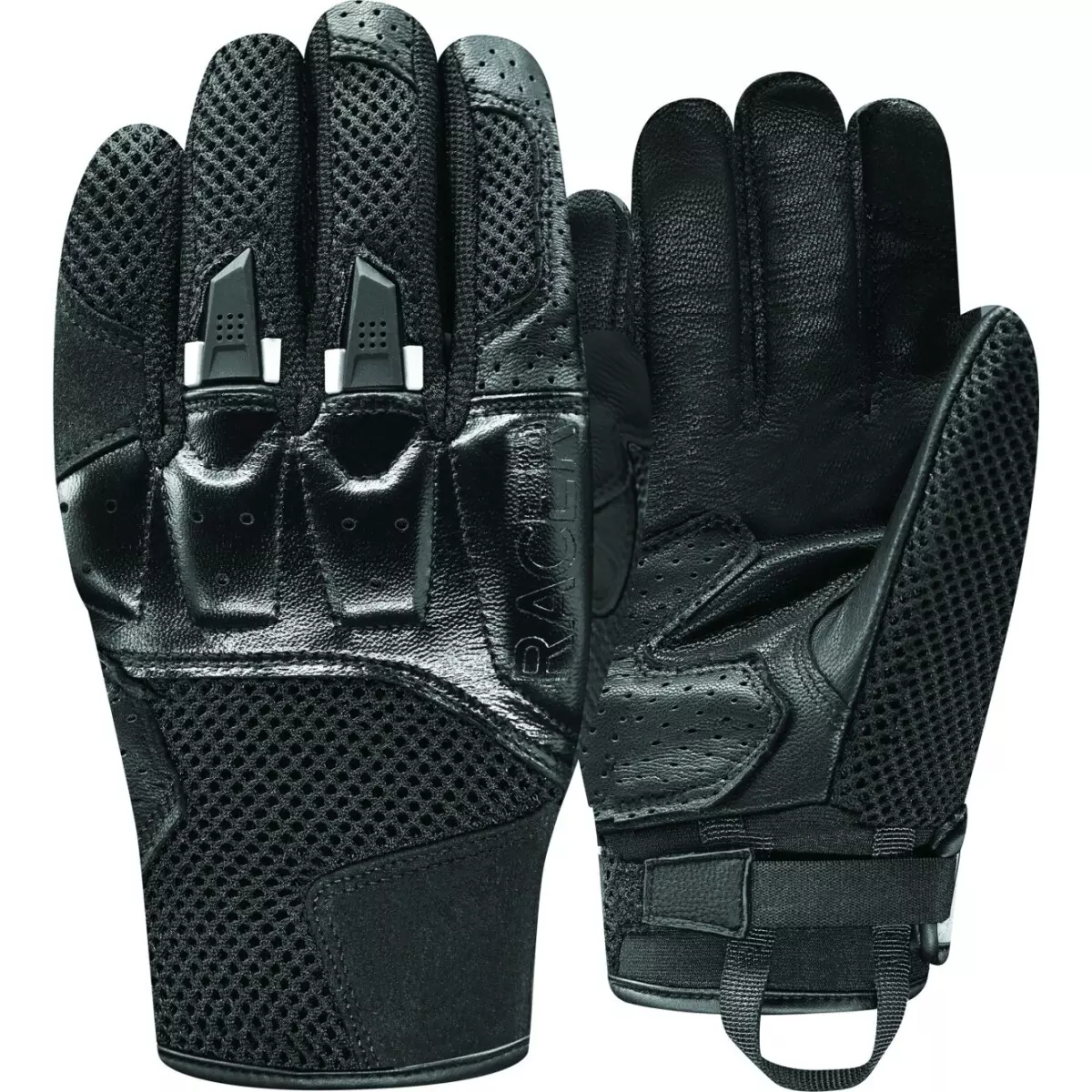 Gants Femme Racer Ronin Evo Noir Brillant