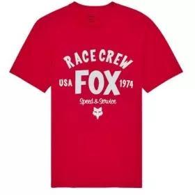 T-Shirt Fox Slogan S Premium Rouge