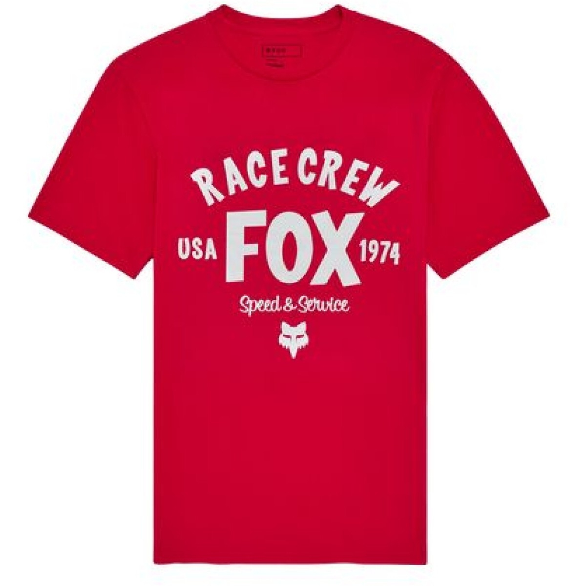 T-Shirt Fox Slogan S Premium Rouge
