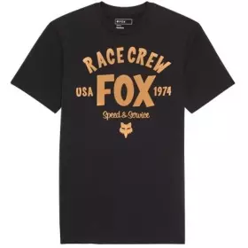 T-Shirt Fox Slogan S Premium Noir