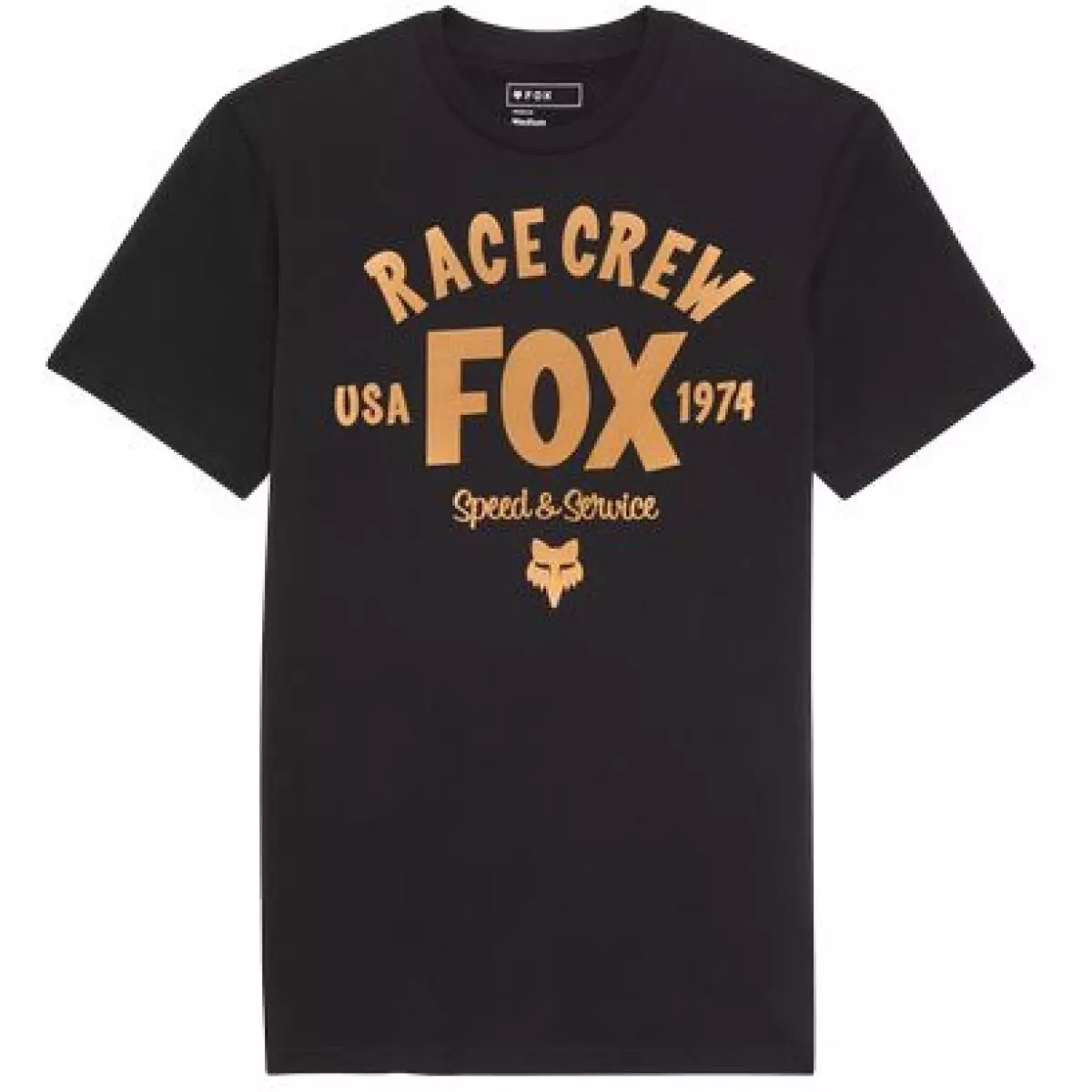 T-Shirt Fox Slogan S Premium Noir