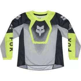 Maillot Cross Enfant Fox 180 Collect Gris Jaune