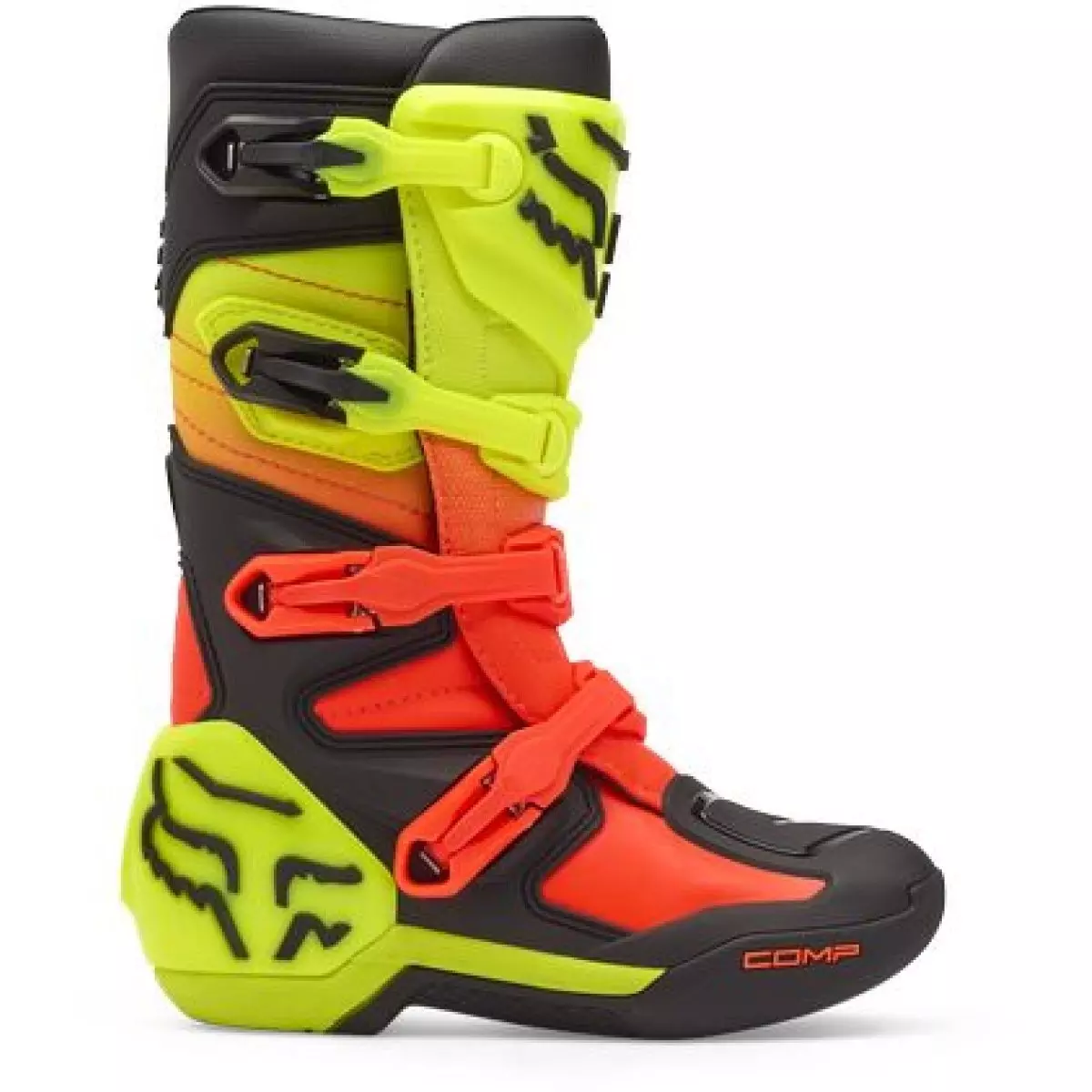 Bottes Cross Enfant Fox Comp Orange Jaune