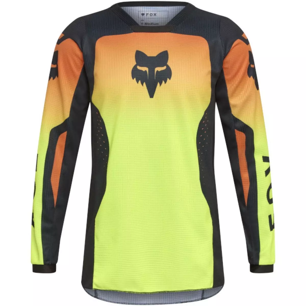 Maillot Cross Enfant Fox 180 Shield Jaune Fluo
