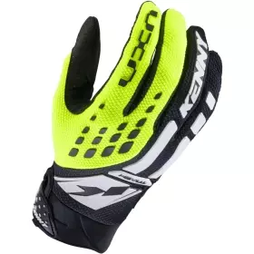 Gants Cross Enfant Kenny Track Noir Jaune Fluo