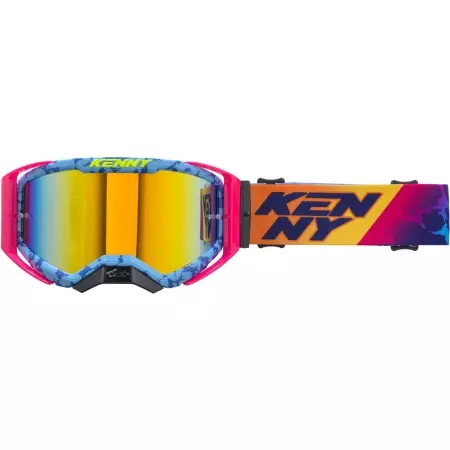 Masque Cross Kenny Performance Evo 2 Bleu Orange Rose