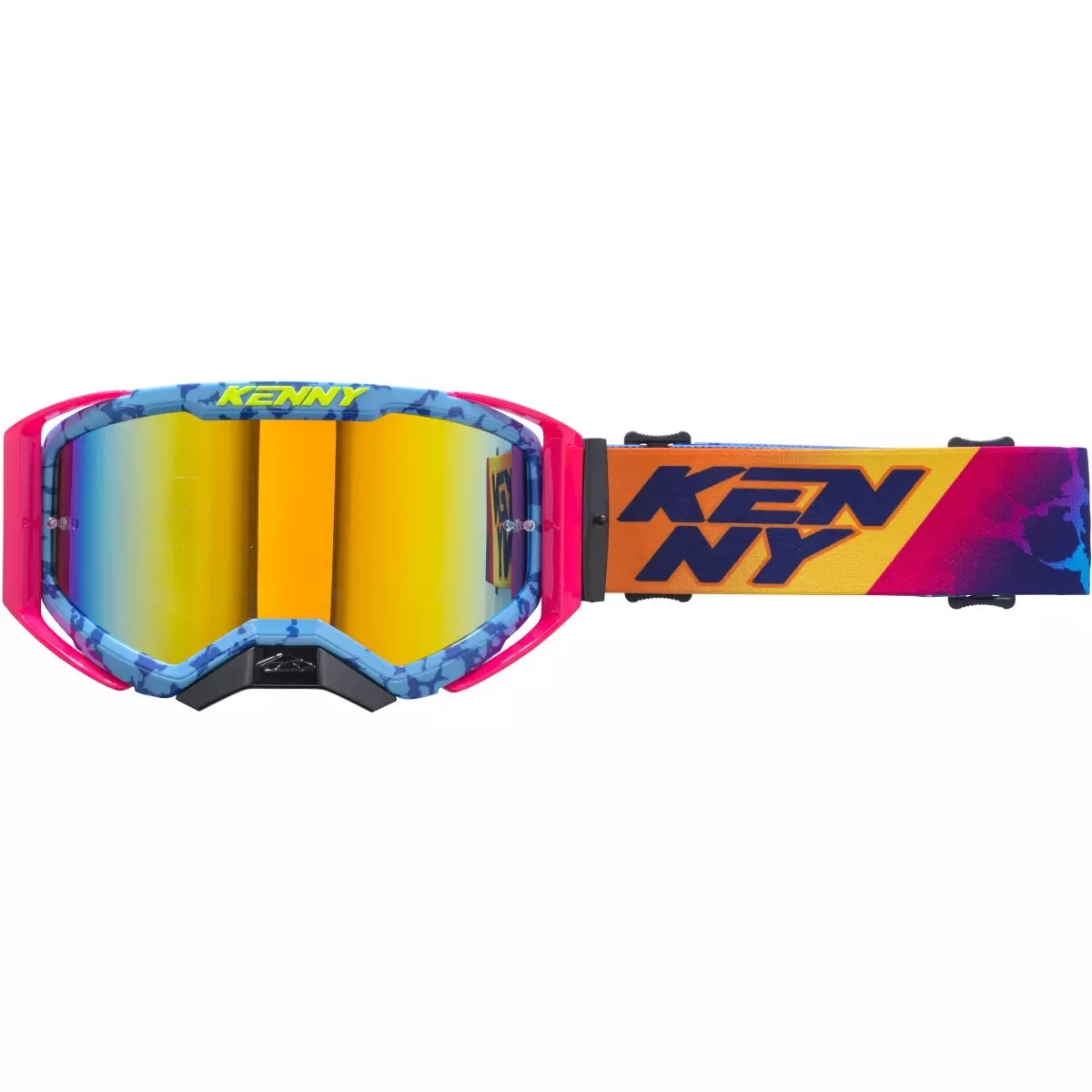 Masque Cross Kenny Performance Evo 2 Bleu Orange Rose